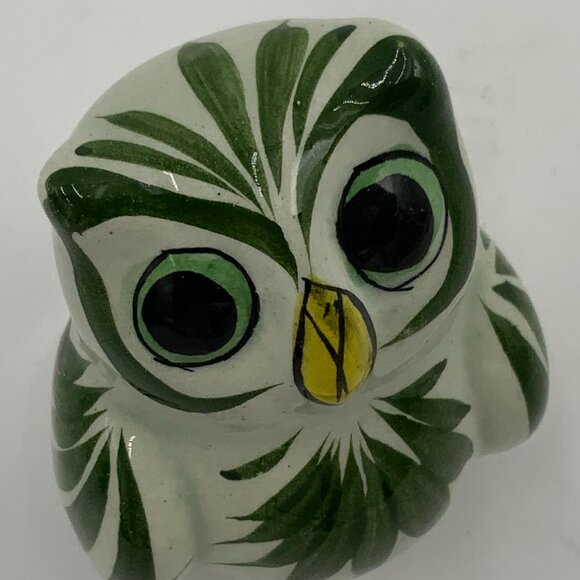 Ceramica Artistica Tonala Vintage Owl Signed CAT MEXICO - Picture 2 of 7
